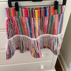 Queen of Sparkles blanket fringe skirt